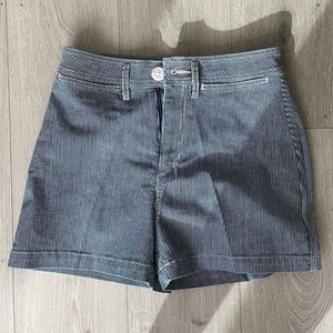 High waisted striped shorts